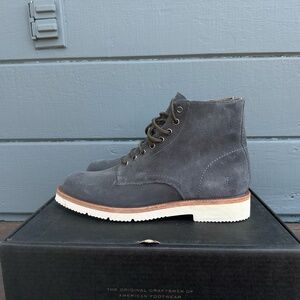 Frye John Addison Lace-Up Boondocker Boots